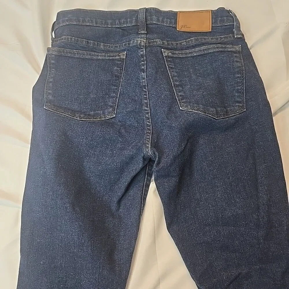 J.Crew Toothpick Jeans Women 29p Blue Skinny Stretchy Petite Hipster Minimalist